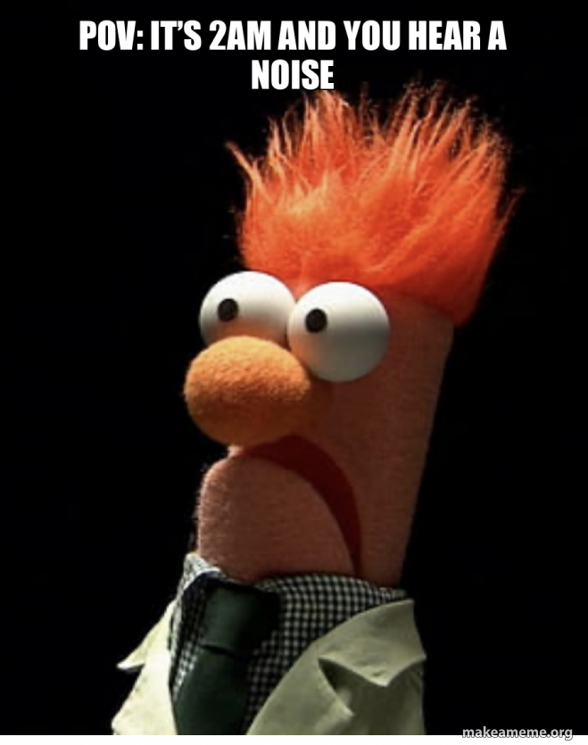 2 Am Rants Pov: It’s 2AM and you hear a noise Meme Generator