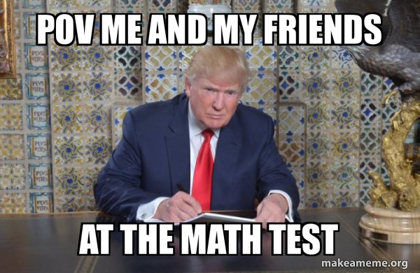 Donald Trump Writing Speech meme