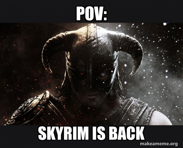 Skyrim meme