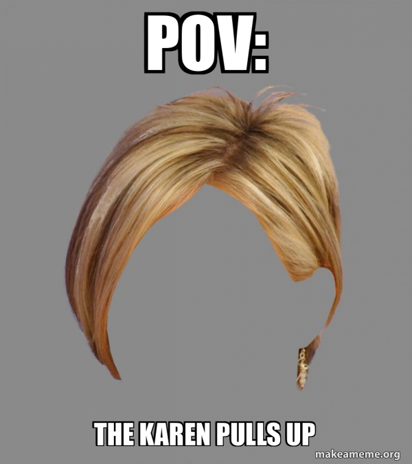 The Karen Hair meme