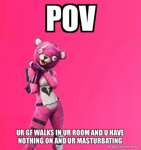 Creepy Bear Fortnite meme