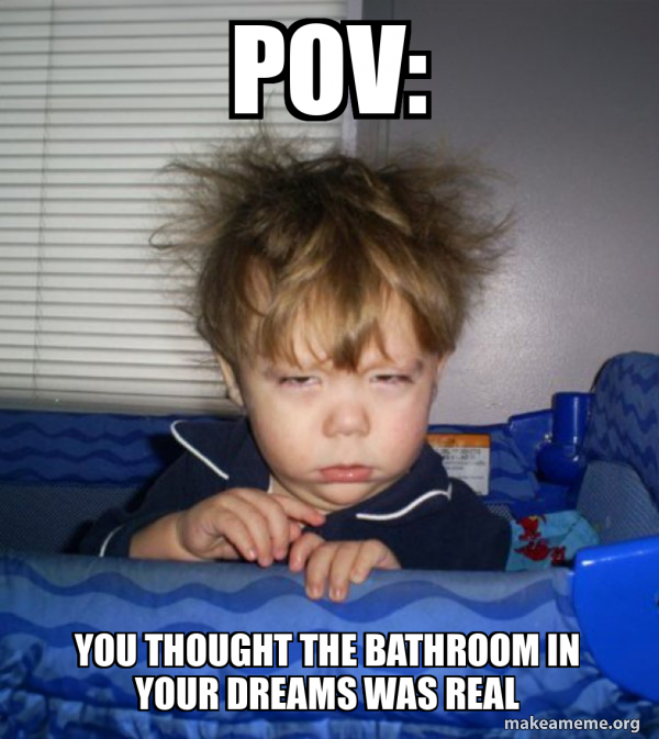 POV: you thought the bathroom in your dreams was real - Monday Mornings ...