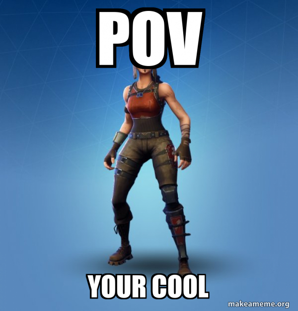 Renegade Raider Fortnite Skin meme