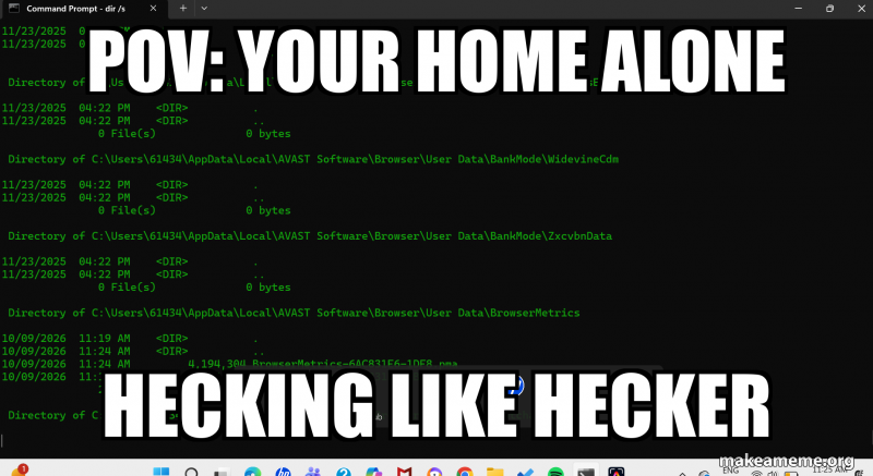Mrma Generator pov: your home alone hecking like hecker Meme Generator