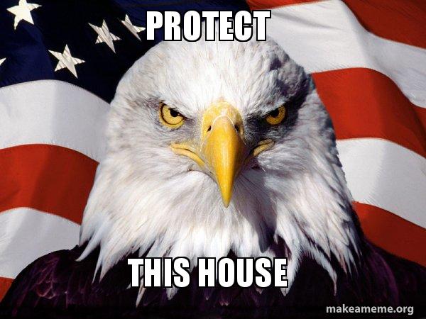 Protect this house - American Pride Eagle Meme Generator