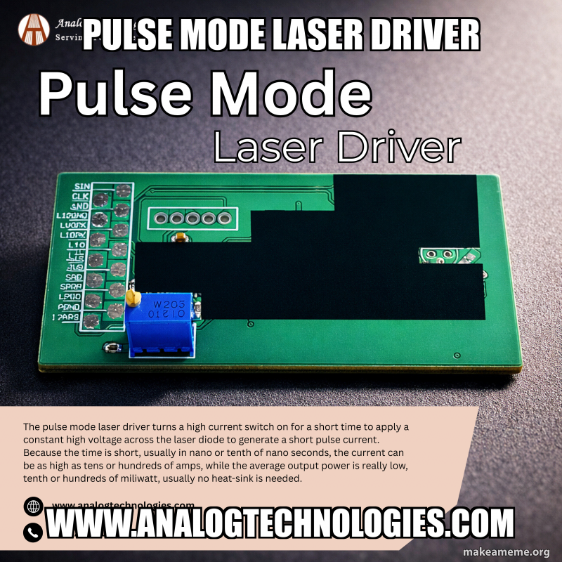Pulse Mode Laser Driver www.analogtechnologies.com - Founded in 1997 ...