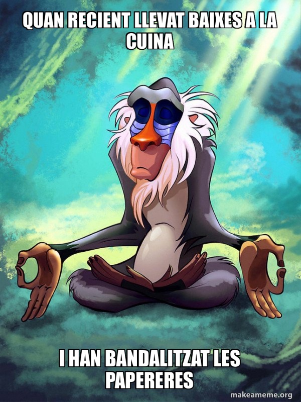 Rafiki Meditating - Lion King meme