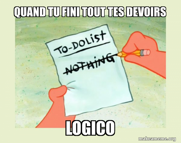 To Do List - Nothing meme