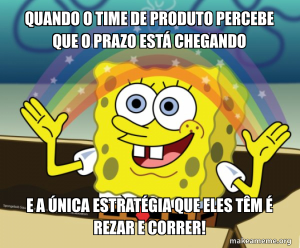 Rainbow SpongeBob meme