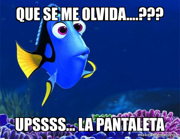 Dory from Nemo (5 second memory) meme