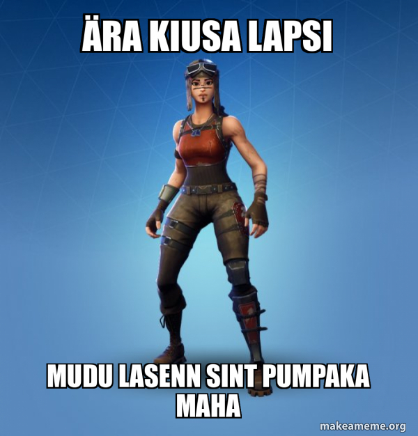 Renegade Raider Fortnite Skin meme