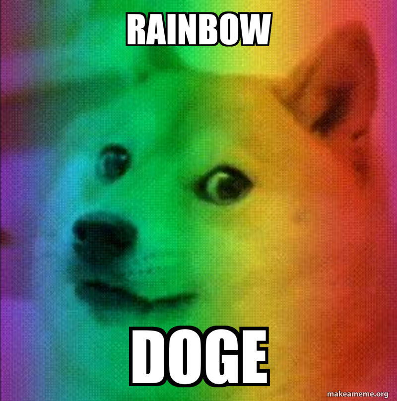 RAinbow Doge Meme Generator