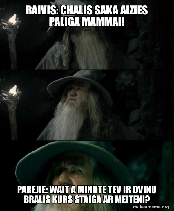 Confused Gandalf meme