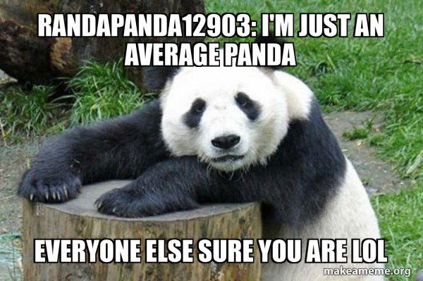 Confession Panda meme