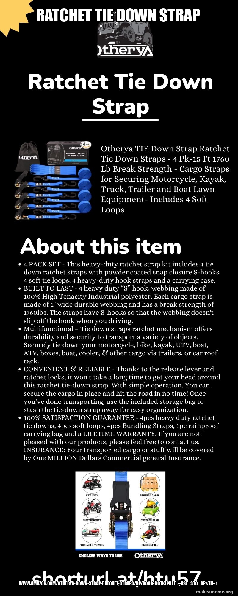 Ratchet Tie Down Strap