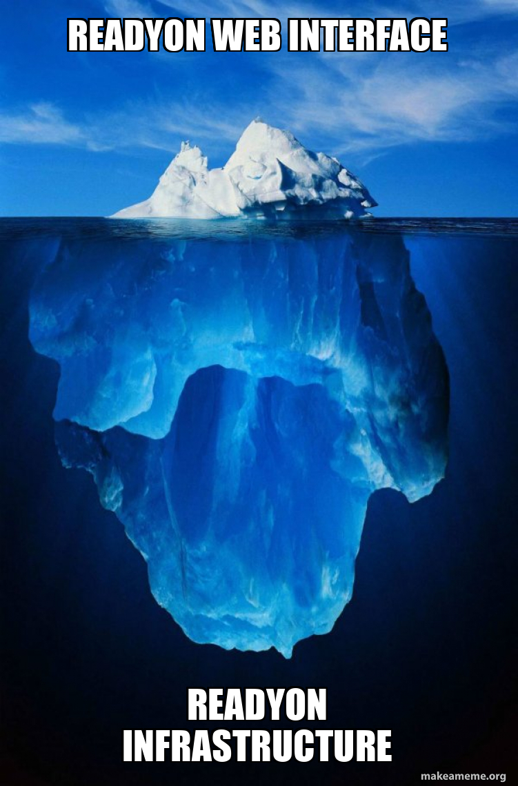 ReadyOn Web Interface ReadyOn Infrastructure - Iceberg Meme Generator