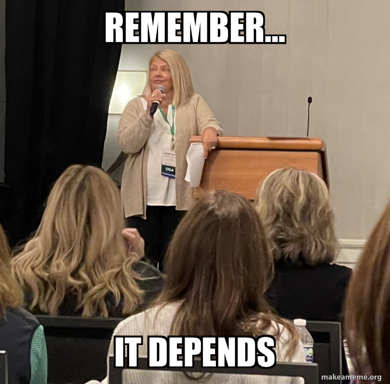 Remember… It depends Meme Generator