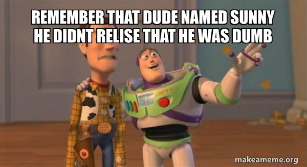 REMEMBER THAT DUDE NAMED SUNNY HE DIDNT RELISE THAT HE WAS DUMB - Buzz ...