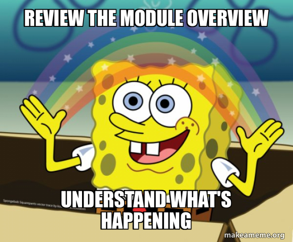 Review the module overview understand what's happening - Rainbow ...