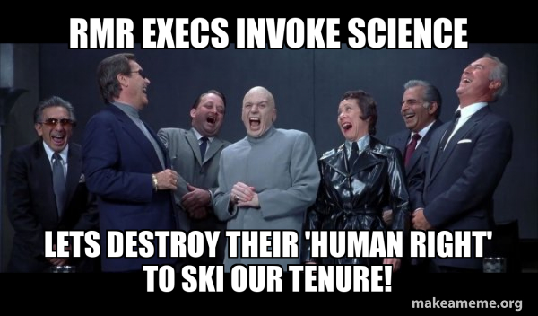 Dr Evil and Henchmen laughing - and then they said meme