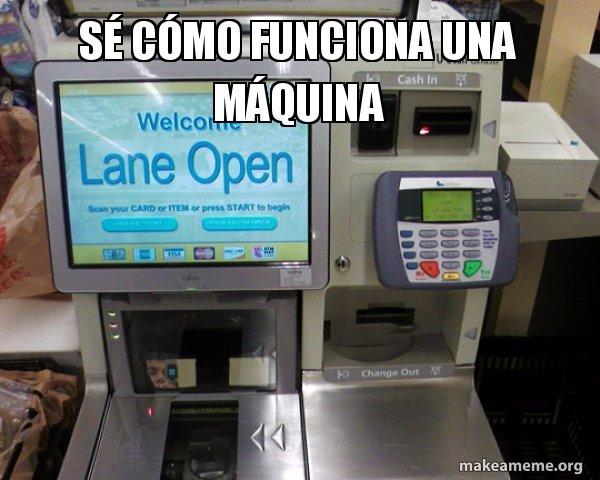 Self Checkout Machine meme