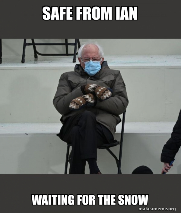 Bernie Sanders at the Inauguration meme