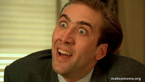 Sarcastic Nicholas Cage meme