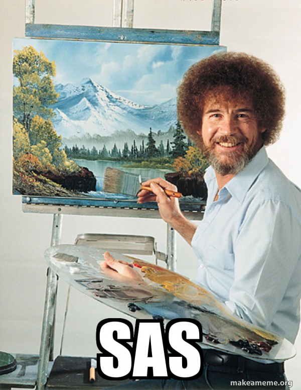 Sas Programming Meme sas - Bob Ross Meme Generator