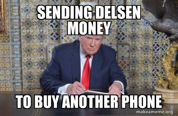 Donald Trump Writing Speech meme