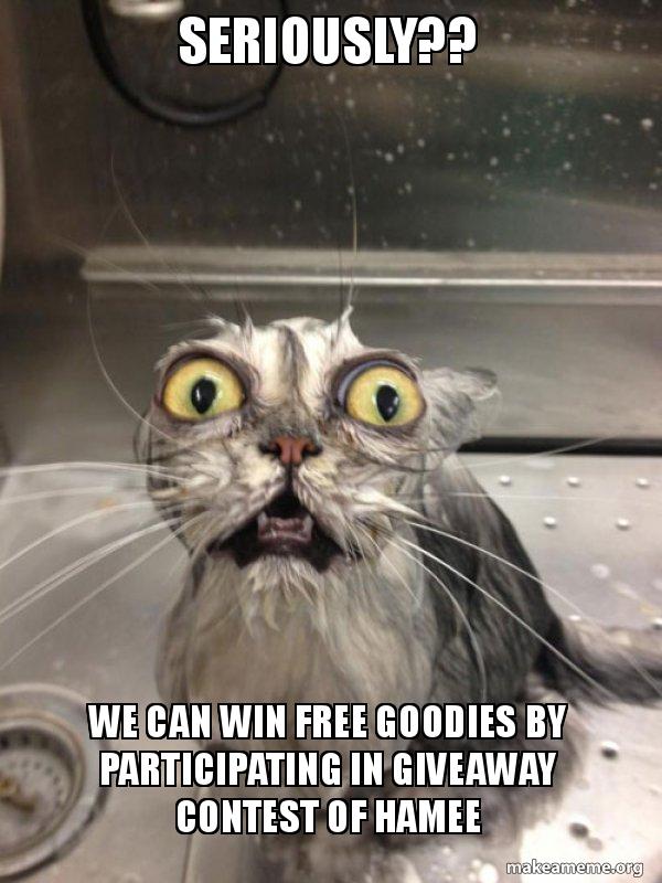 seriously?? we can win free goodies by participating in giveaway