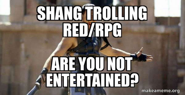 Gladiator (Are You Not Entertained?) meme