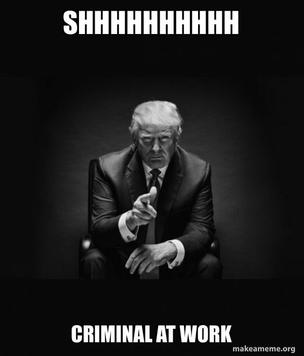 Trump Sitting In Chair - I Am In Their Way meme