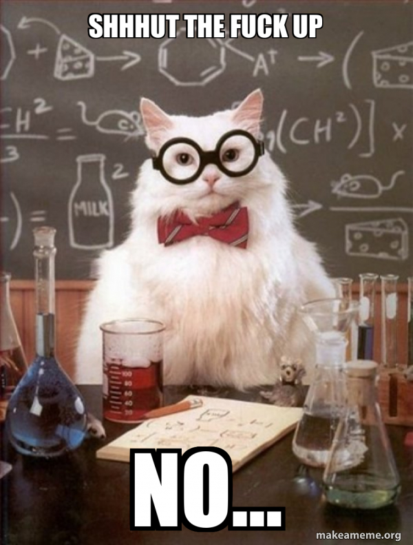 Chemistry Cat meme