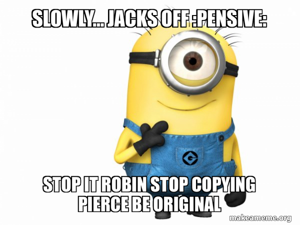 Thoughtful Minion meme