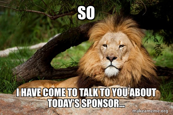 Contemplative Lion meme