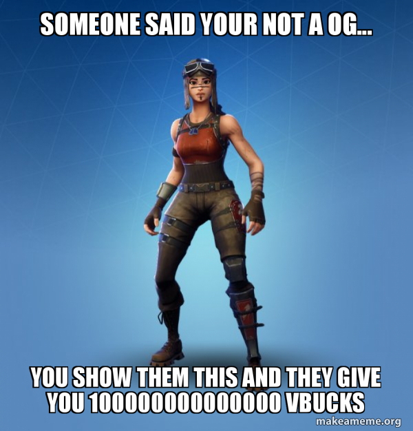 Renegade Raider Fortnite Skin meme