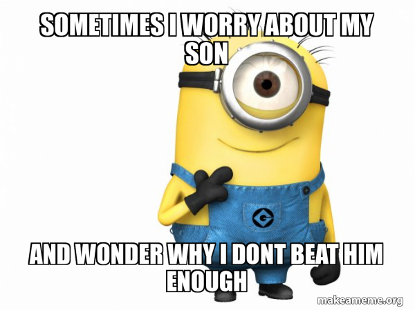 Thoughtful Minion  meme