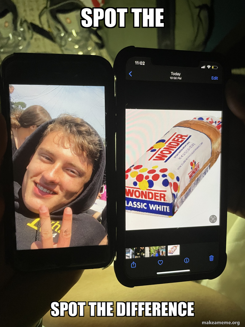 SPot the Spot the DIFFERENCE Meme Generator