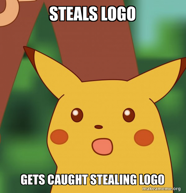 Programming Code Stealing Meme Steals Logo Gets Caught Stealing Logo - Surprised Pikachu Meme Generator