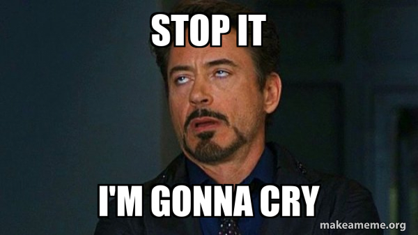 Tony Stark Eye Roll meme