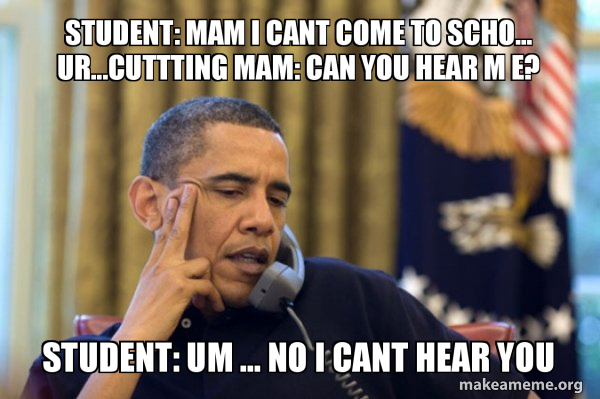 Obama Ordering a Pizza (on the phone) meme