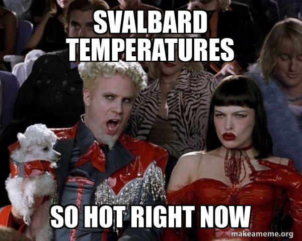 Svalbard temperatures So Hot Right Now - So Hot Right Now Meme Generator