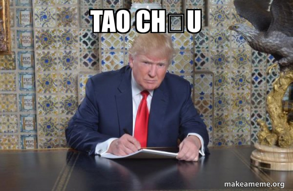 Donald Trump Writing Speech meme