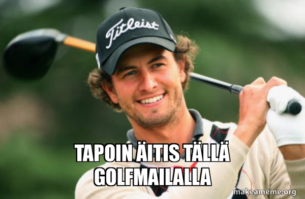 Adam Scott Golfer meme