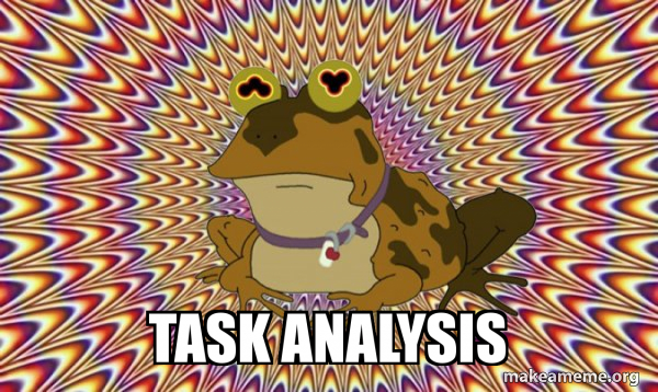 task analysis - Hypnotoad Meme Generator