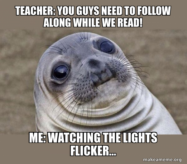 Squeamish Seal meme