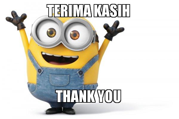 Terima Kasih Thank You - Happy Minion Meme Generator