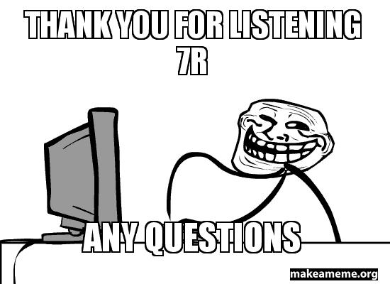 Thank You For Listening Any Questions Cartoon