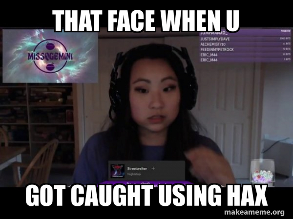 Clara Gaming Cheat - MissQGemini meme