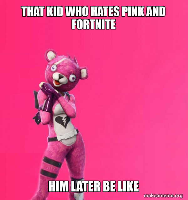 Creepy Bear Fortnite meme